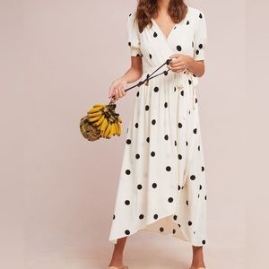 Maeve Breanna Polka Dot Wrap Dress